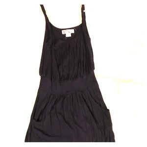 Navy blue fun short dress